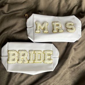 Bride & Mrs bags- used once